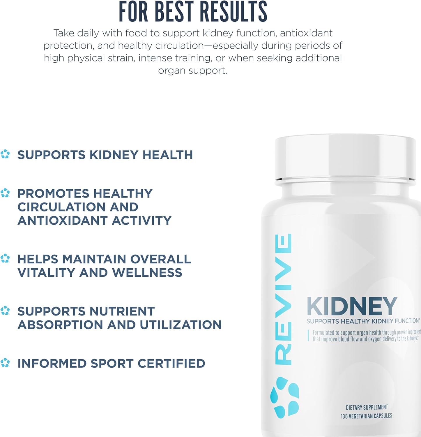 Revive Kidney Support - 135 Veg Caps  - Mann Nutrition
