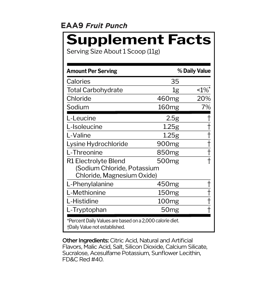 Rule 1 Essential Amino 9 - Mann Nutrition