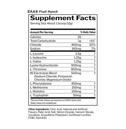 Rule 1 Essential Amino 9 - Mann Nutrition