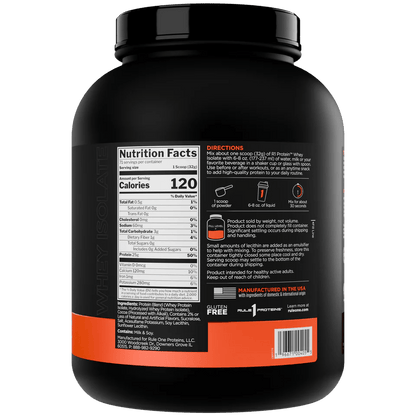 Rule 1 Whey Protein Isolate - 5 Lbs  - Mann Nutrition