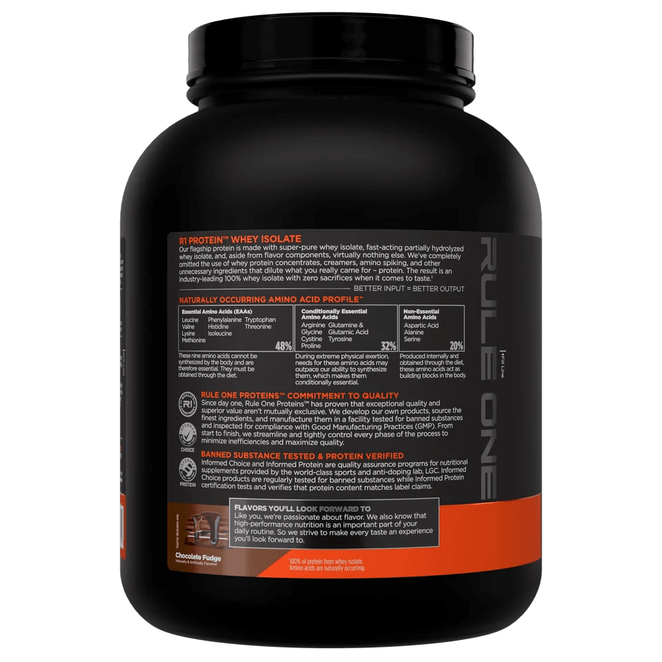 Rule One R1 Protein Whey Isolate 5 lbs - Mann Nutrition