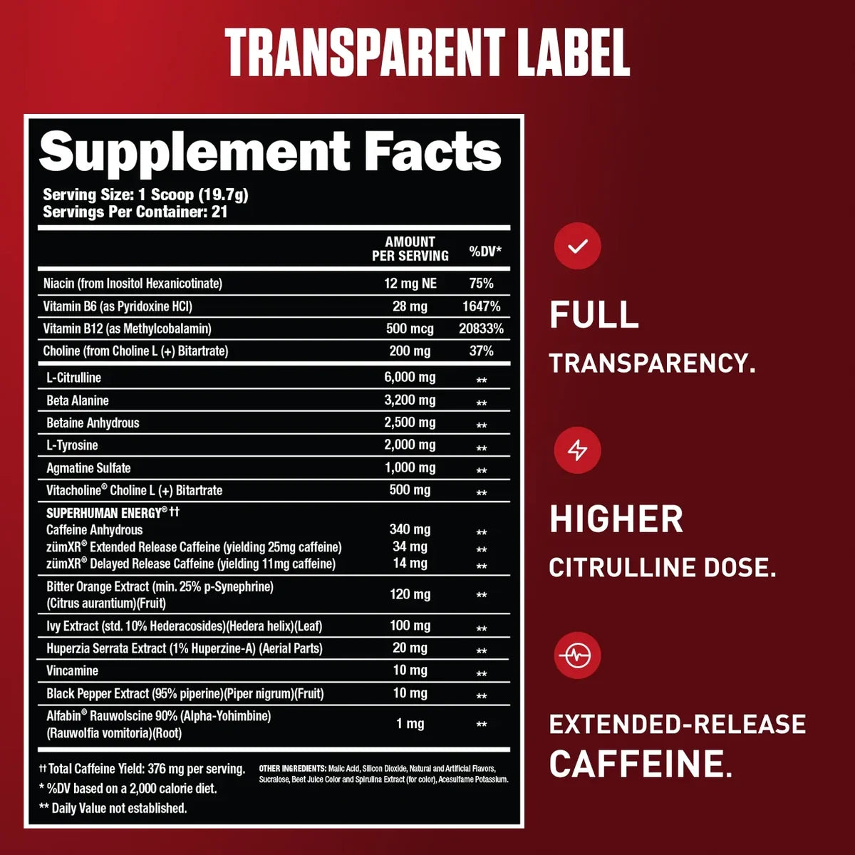 Alpha Lion SUPERHUMAN Extreme Pre-Workout