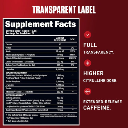 Alpha Lion SUPERHUMAN Jacked Pre-Workout
