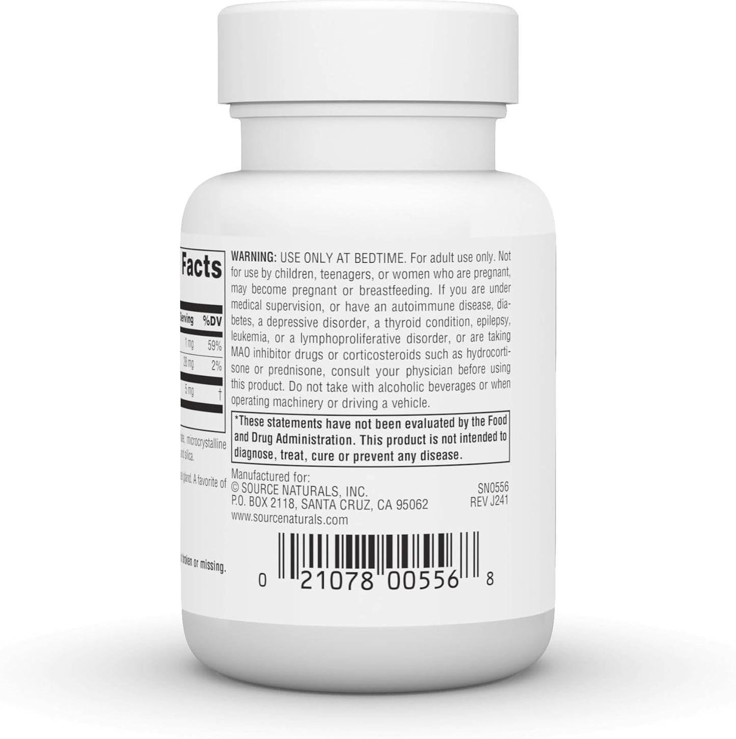 Source Naturals Melatonin 5mg 60 Capsules  - Mann Nutrition