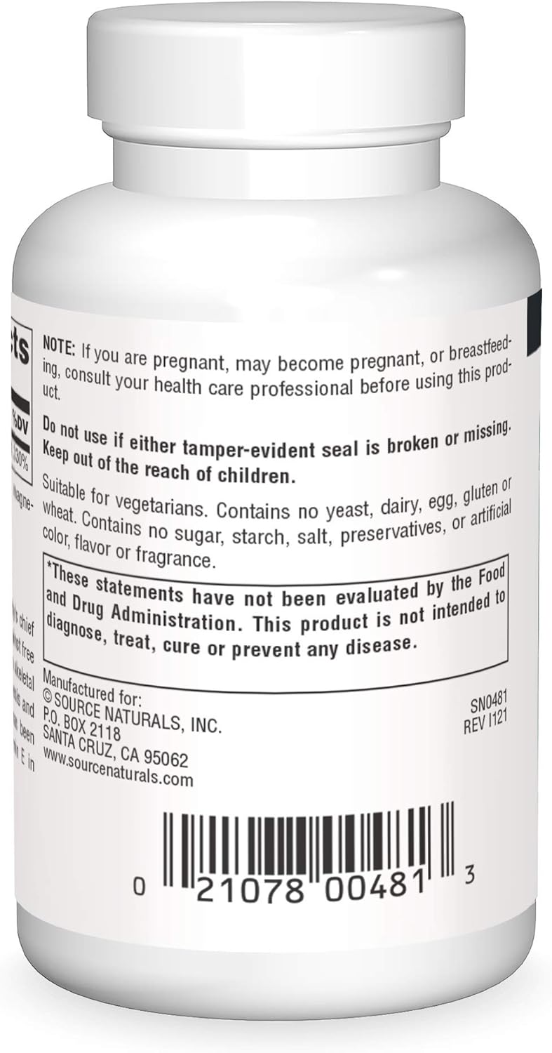 Source Naturals Vitamin E 400IU (50 Tabs) - Mann Nutrition