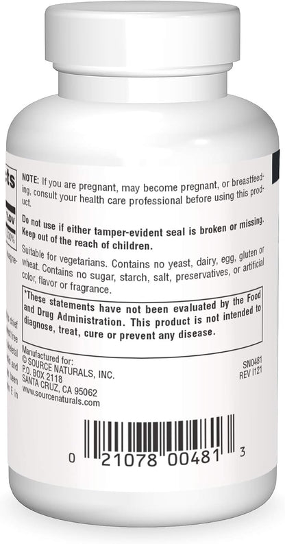 Source Naturals Vitamin E 400IU (50 Tabs) - Mann Nutrition
