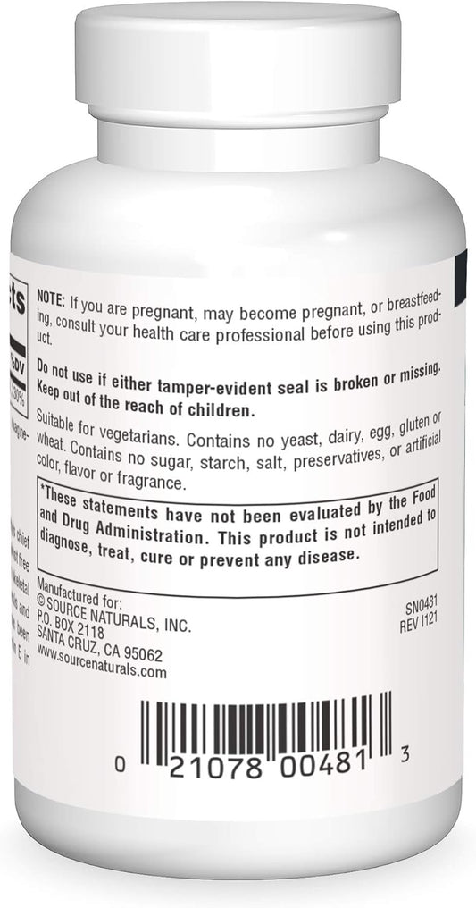 Source Naturals Vitamin E 400IU (50 Tabs) - Mann Nutrition