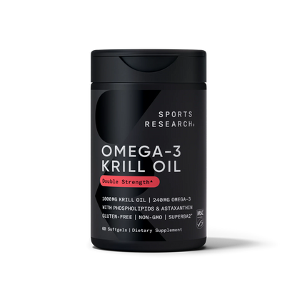 Sports Research Antarctic Krill Oil Double Strength 1000mg 60 Softgels