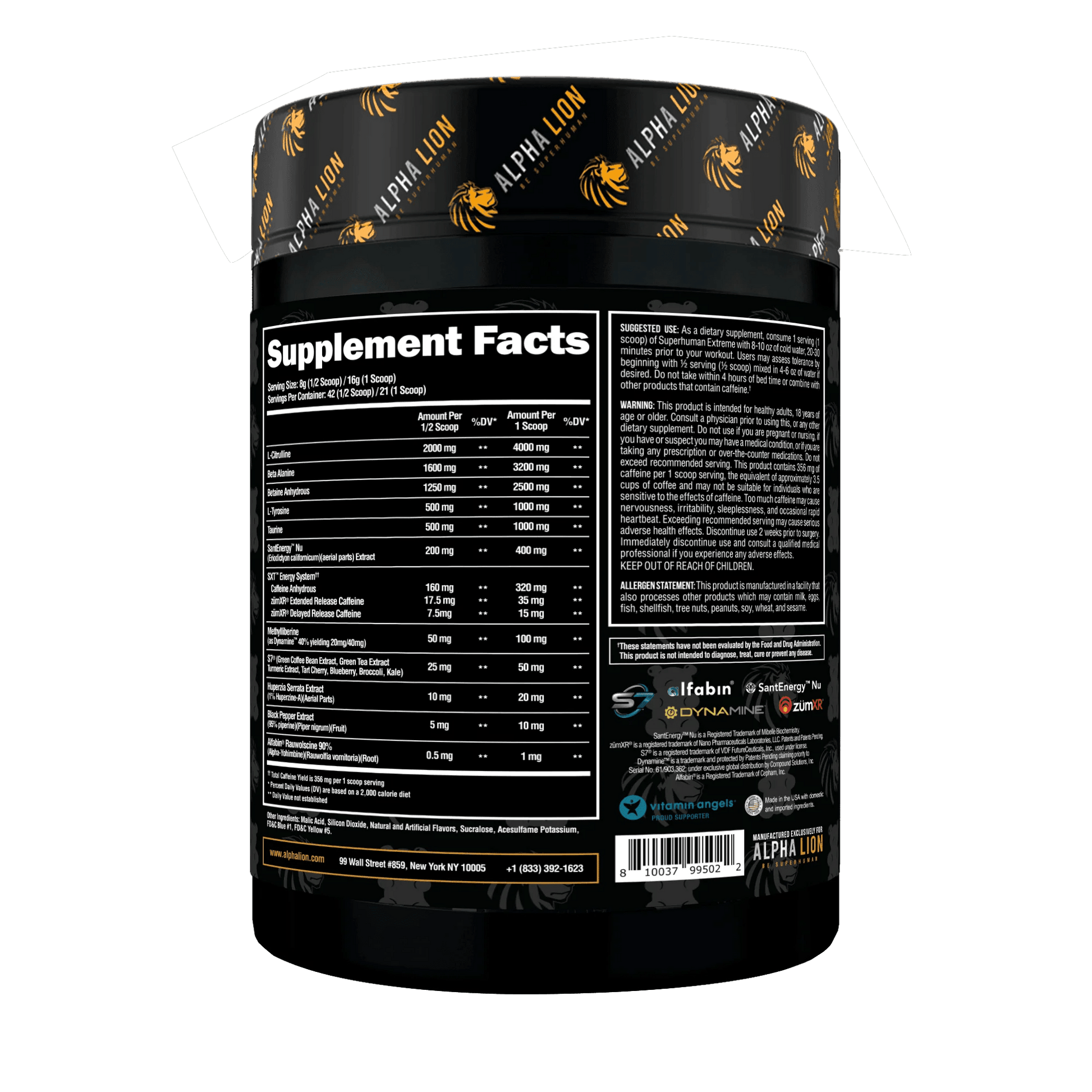 Super Human Extreme Pre - 21 Servings - Mann Nutrition