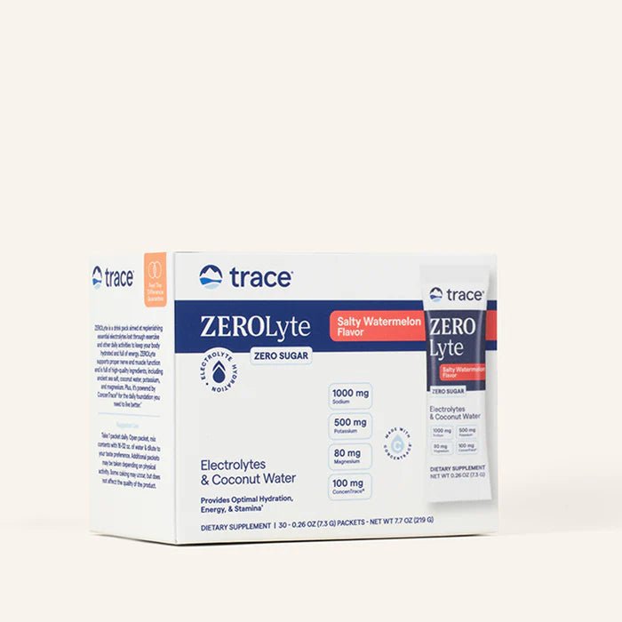 Trace Minerals ZeroLyte Sodium Formula Stick Packs (Salty Watermelon)  - Mann Nutrition