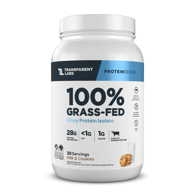 Transparent Labs 100% Grass Fed Whey Isolate (30 Ser)  - Mann Nutrition