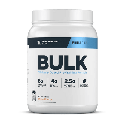 Transparent labs Bulk Pre-Workout -30 Servings - Mann Nutrition