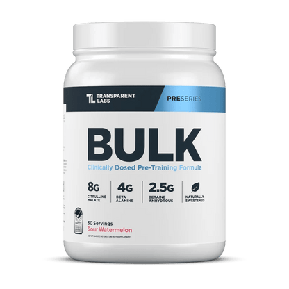 Transparent labs Bulk Pre-Workout -30 Servings - Mann Nutrition