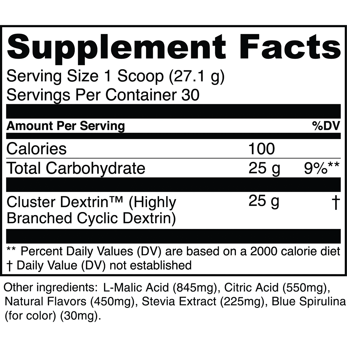 Transparent Labs Cyclic Dextrin | Cluster Dextrin® Carbohydrate Powder for Performance & Recovery - Mann Nutrition