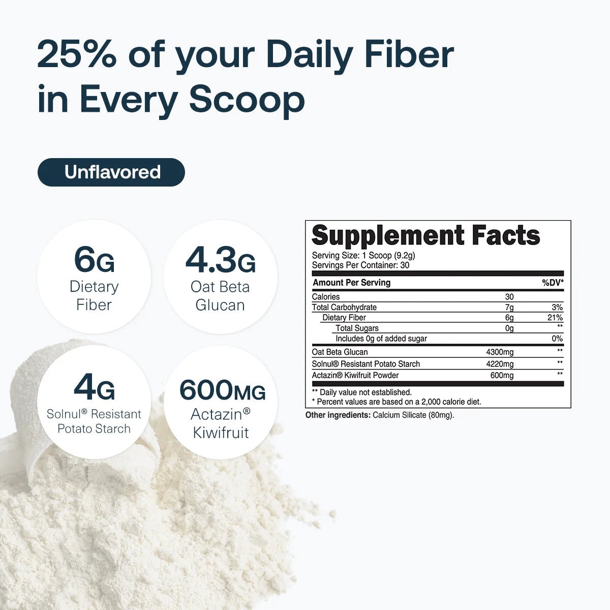 Transparent Labs Daily Fiber , 30 Servings - Mann Nutrition