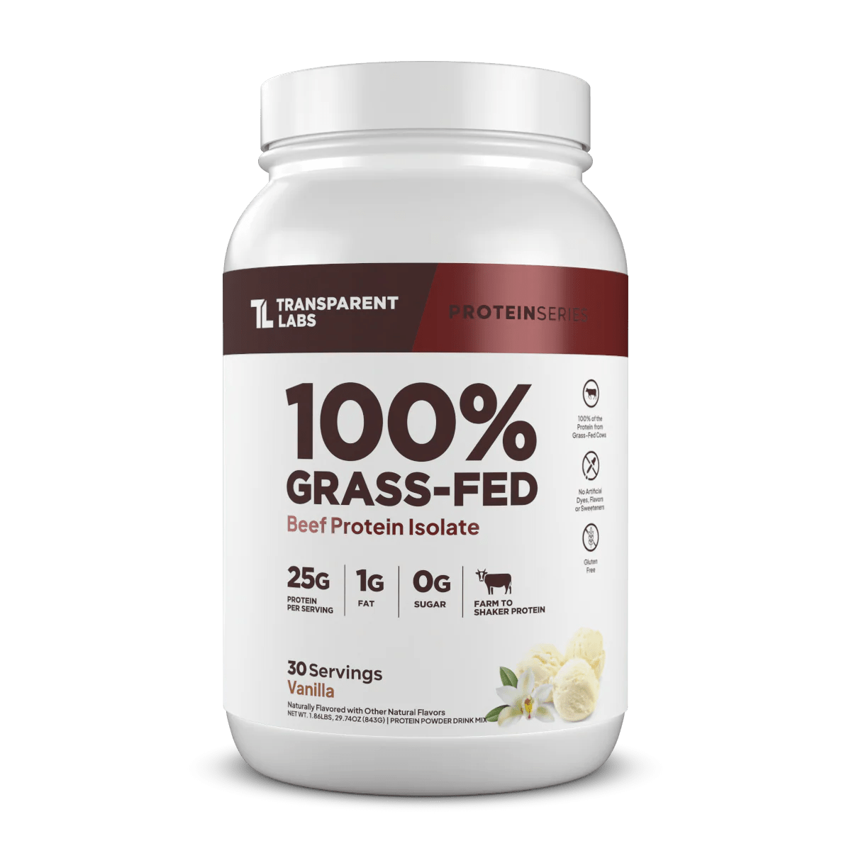 Transparent Labs Grass - Fed Beef Protein Isolate  - Mann Nutrition