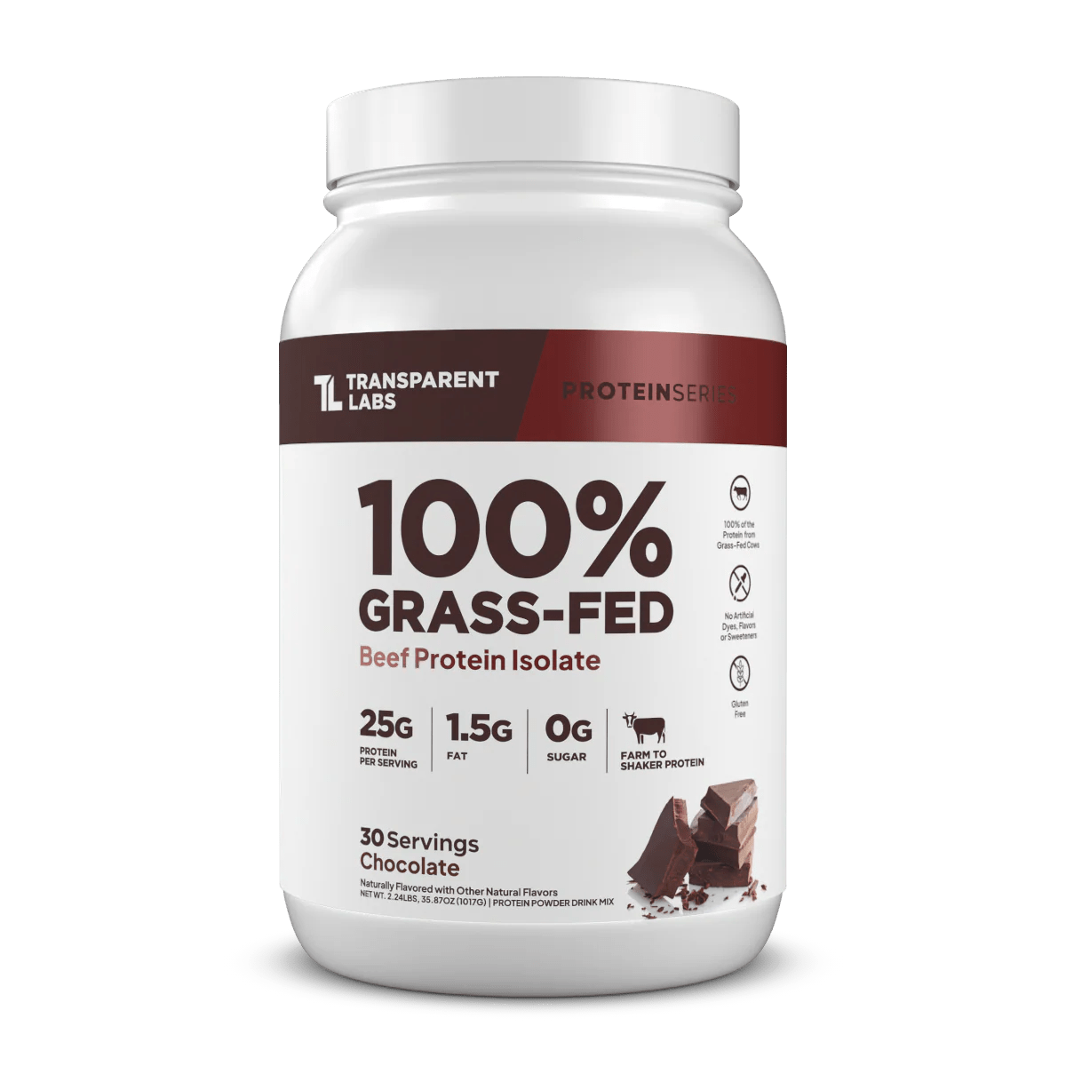 Transparent Labs Grass - Fed Beef Protein Isolate  - Mann Nutrition