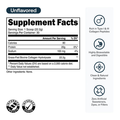 Transparent Labs Grass-fed Collagen Peptides - Mann Nutrition