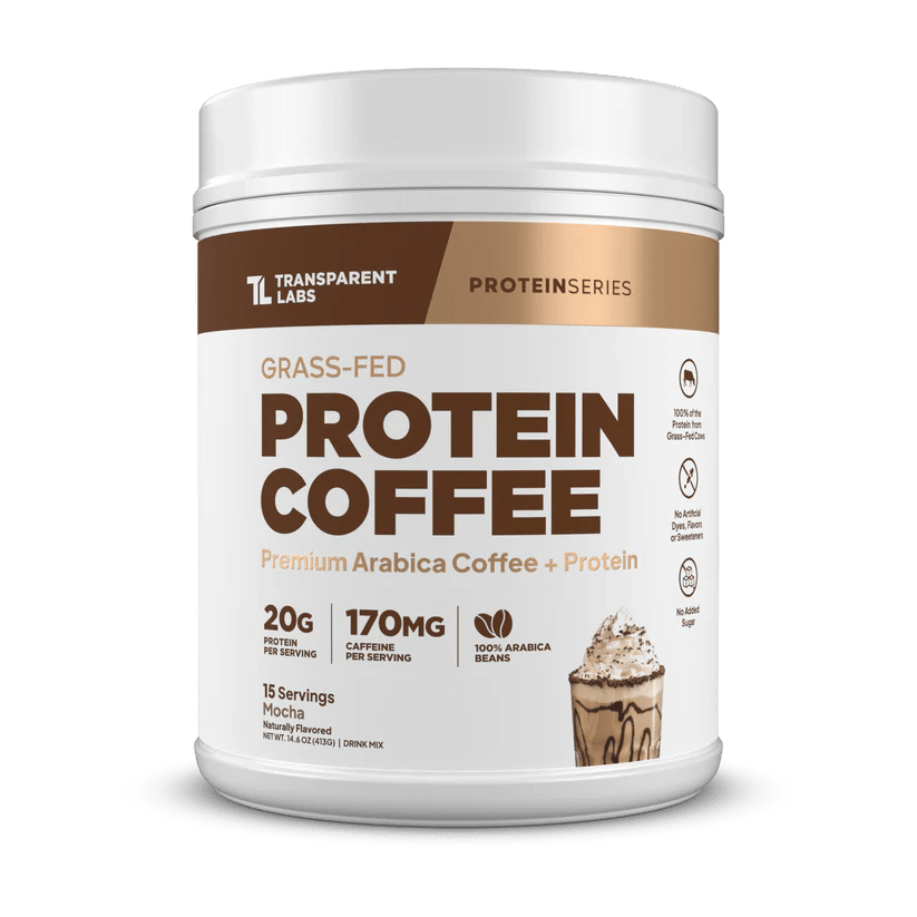 Transparent Labs Grass-Fed Protein Coffee Powder - Mann Nutrition