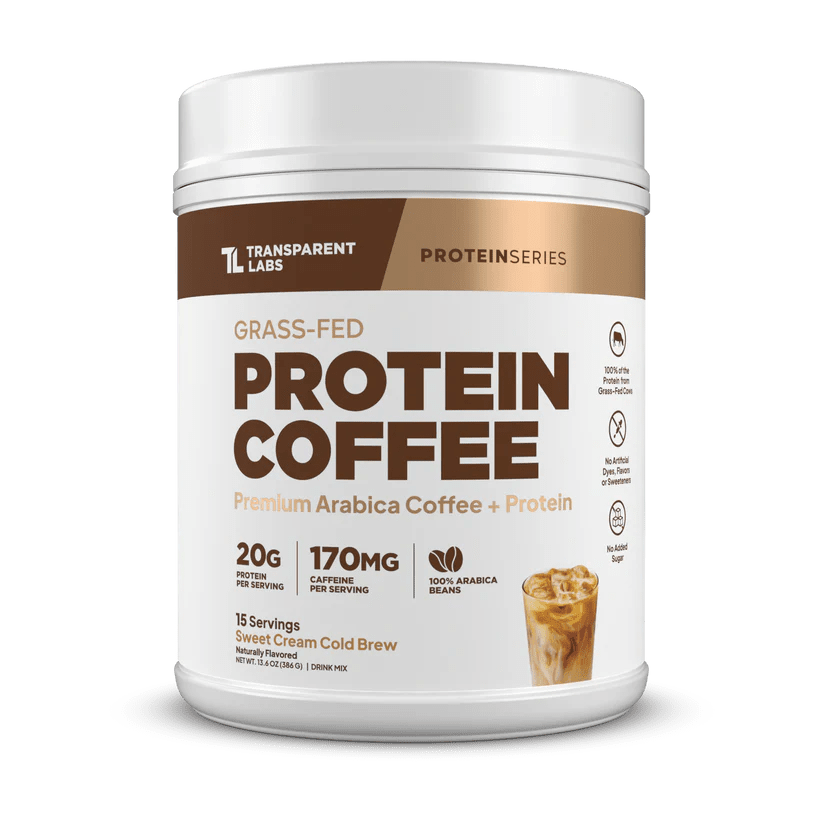 Transparent Labs Grass-Fed Protein Coffee Powder - Mann Nutrition