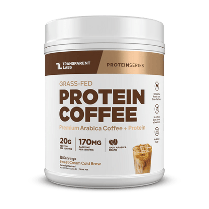 Transparent Labs Grass-Fed Protein Coffee Powder - Mann Nutrition