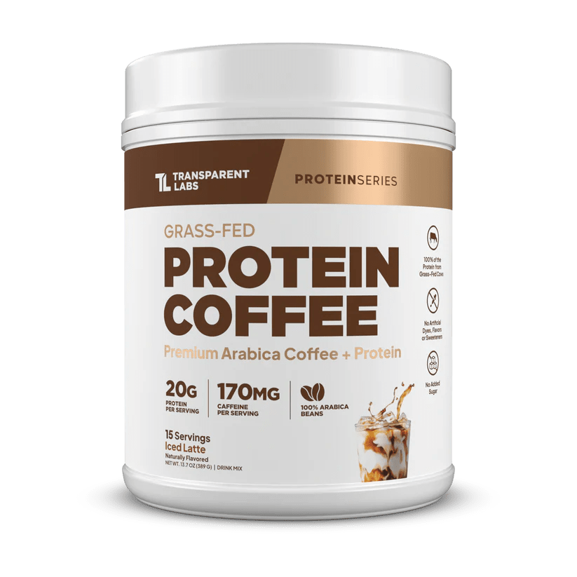 Transparent Labs Grass-Fed Protein Coffee Powder - Mann Nutrition