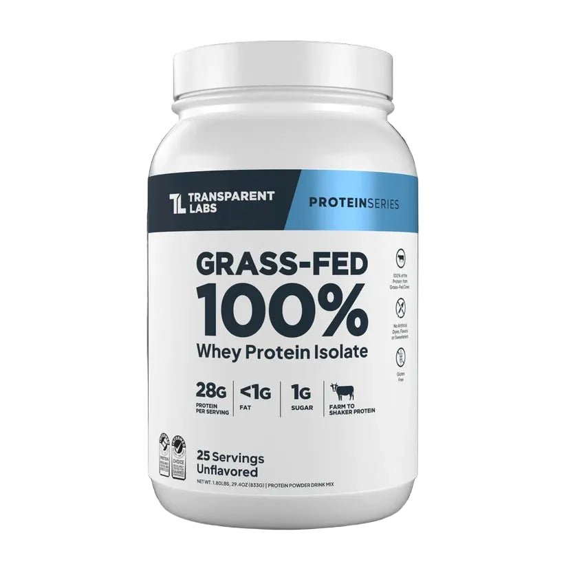 Transparent Labs Grass-Fed Whey Isolate | 25 Servings - Mann Nutrition