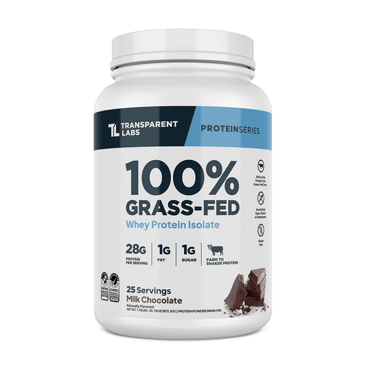 Transparent Labs Grass-Fed Whey Isolate | 25 Servings - Mann Nutrition