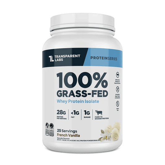 Transparent Labs Grass-Fed Whey Isolate | 25 Servings - Mann Nutrition
