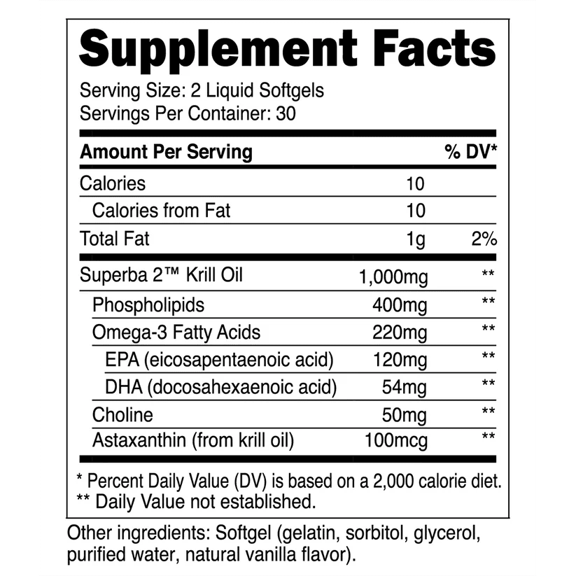 Transparent Labs Krill Oil 60 Softgels  - Mann Nutrition