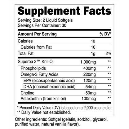 Transparent Labs Krill Oil 60 Softgels  - Mann Nutrition