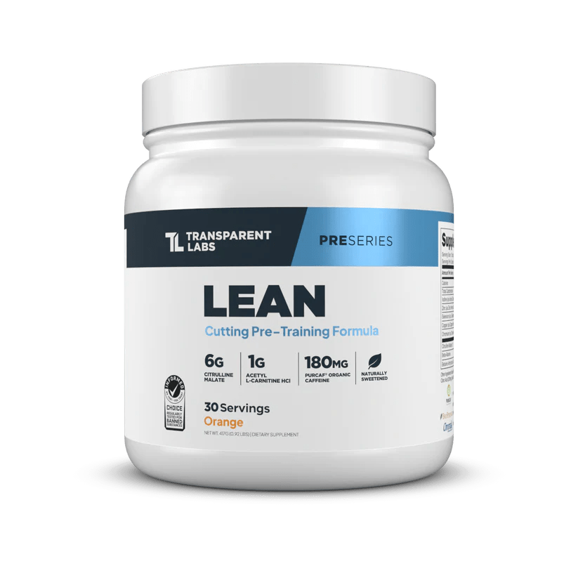 Transparent Labs Lean Pre - Workout  - Mann Nutrition