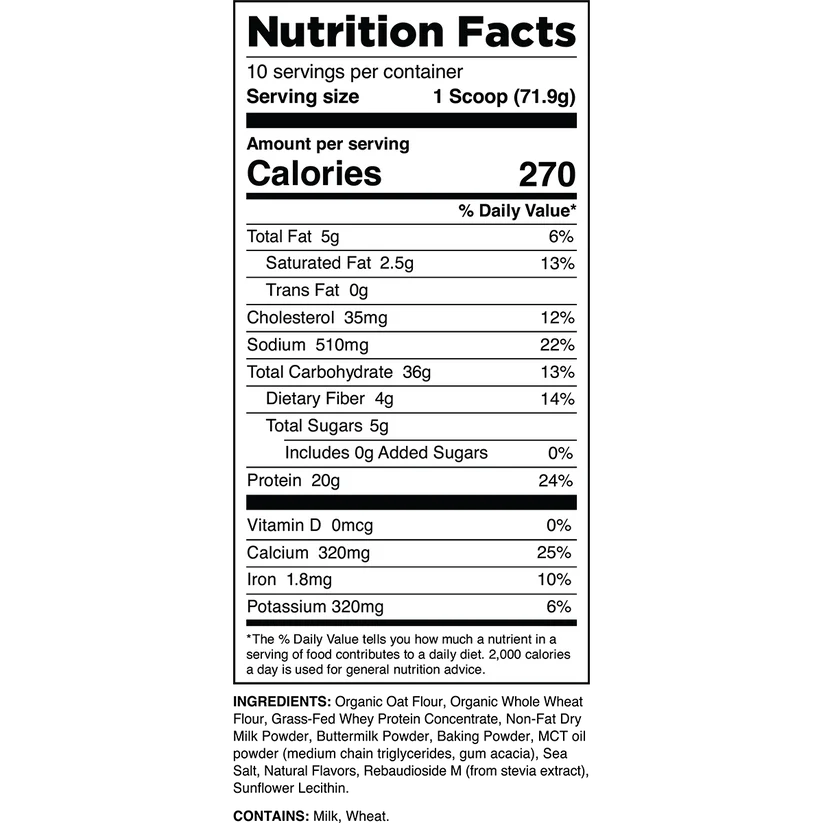 Transparent Labs Protein Pancakes  - Mann Nutrition
