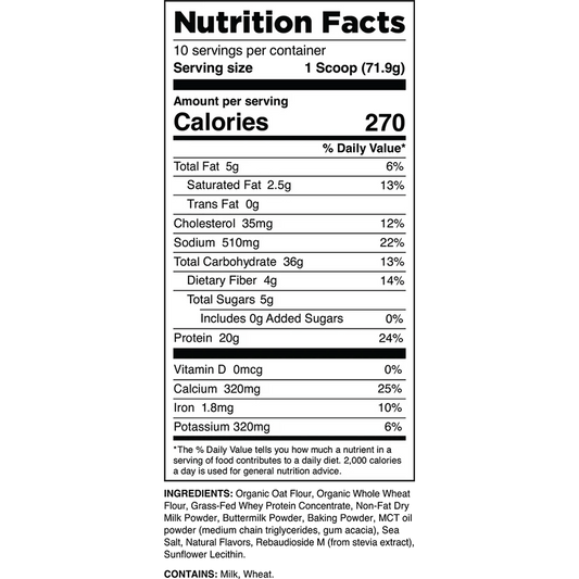 Transparent Labs Protein Pancakes  - Mann Nutrition