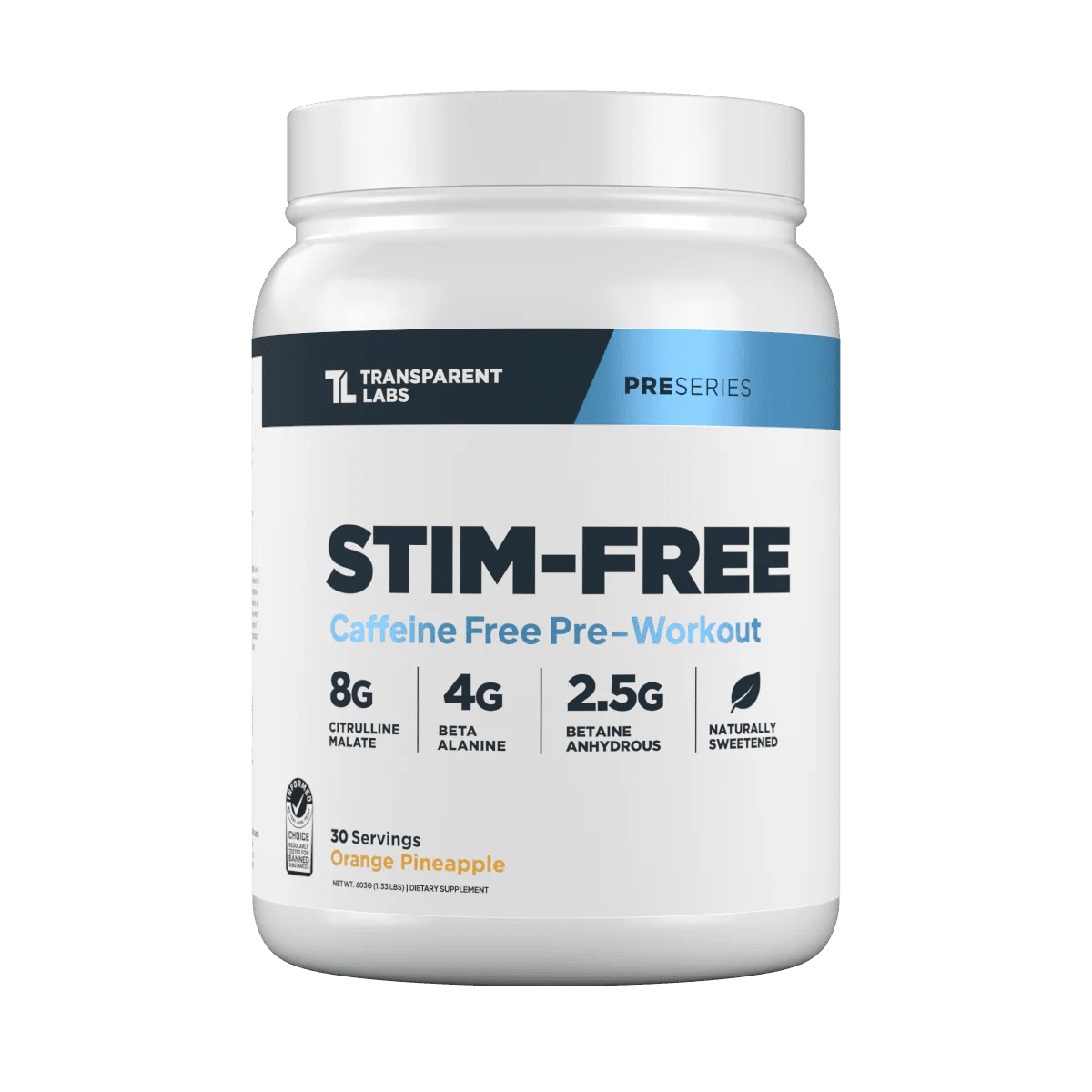 Transparent Labs Stim Free Pre - Workout  - Mann Nutrition