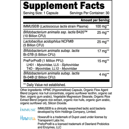 Transparent Labs Synbiotic 3-in-1 – Advanced Gut & Immune Health Support - Mann Nutrition