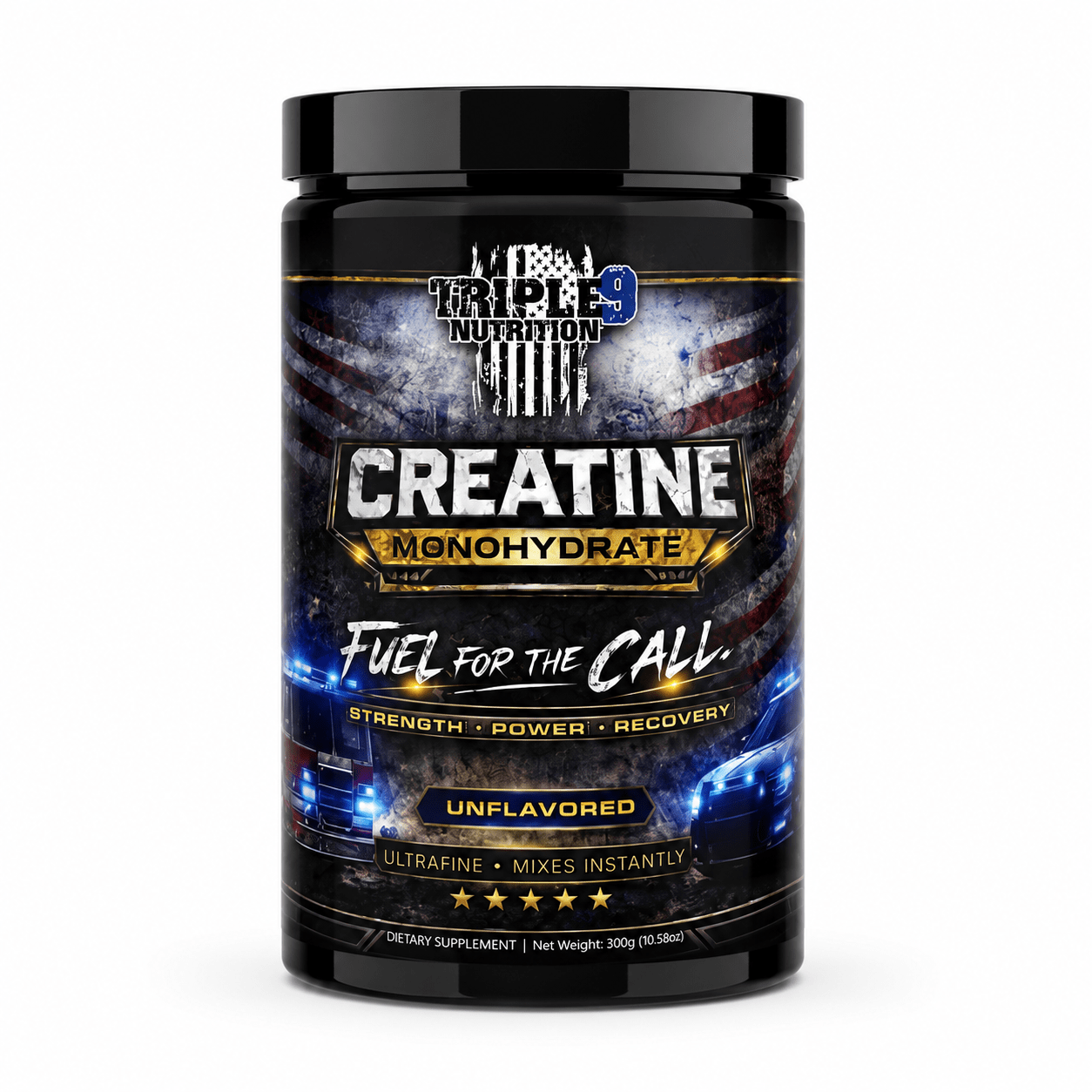 Triple 9 Nutrition Creatine Monohydrate 60 Servings - Mann Nutrition