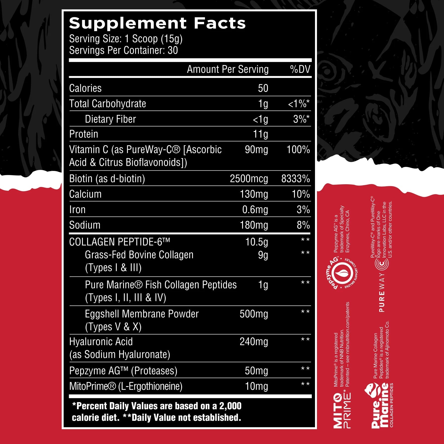 Unmatched Collagen Peptide - 6 Longevity Formula*  - Mann Nutrition