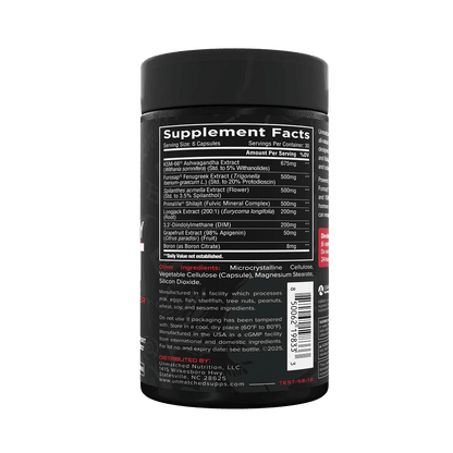 Unmatched Longevity Test Maximum Strength 180 Caps  - Mann Nutrition