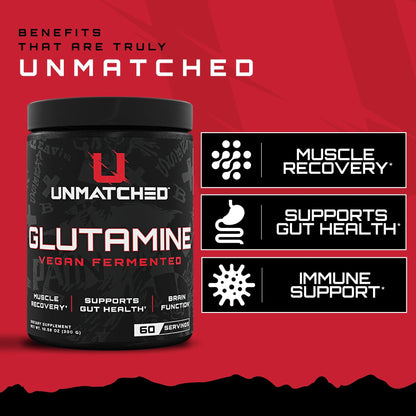 Unmatched Supps Glutamine Powder 300G - Mann Nutrition