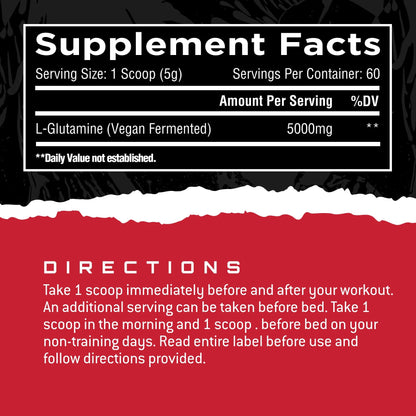 Unmatched Supps Glutamine Powder 300G - Mann Nutrition