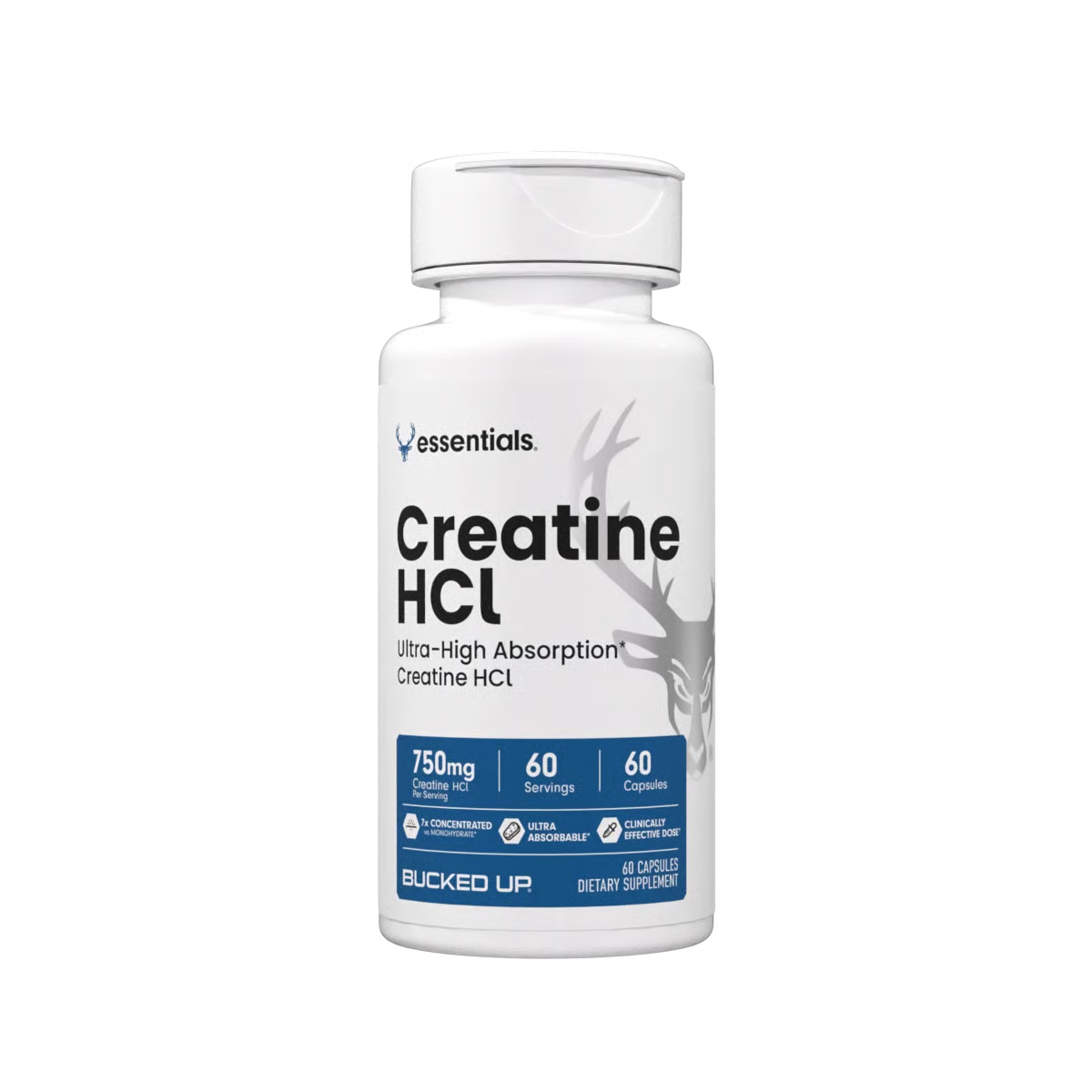 Bucked Up Creatine HCl - CON-CRĒT® Creatine HCl  60 Caps