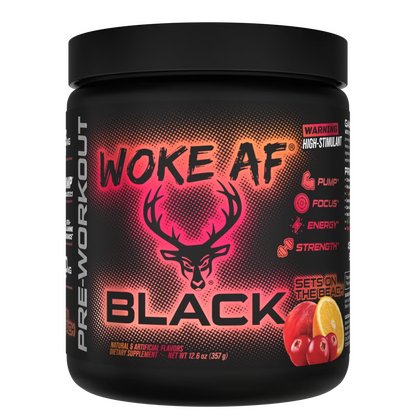 Bucked Up WOKE AF Black High-Stim Pre-Workout