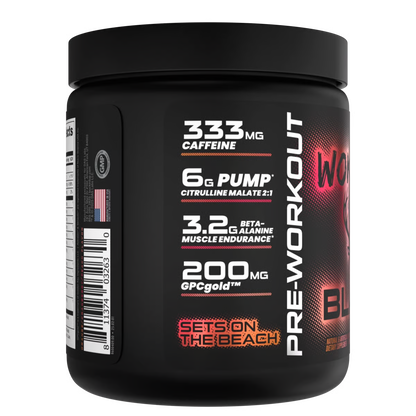 Bucked Up WOKE AF Black High-Stim Pre-Workout