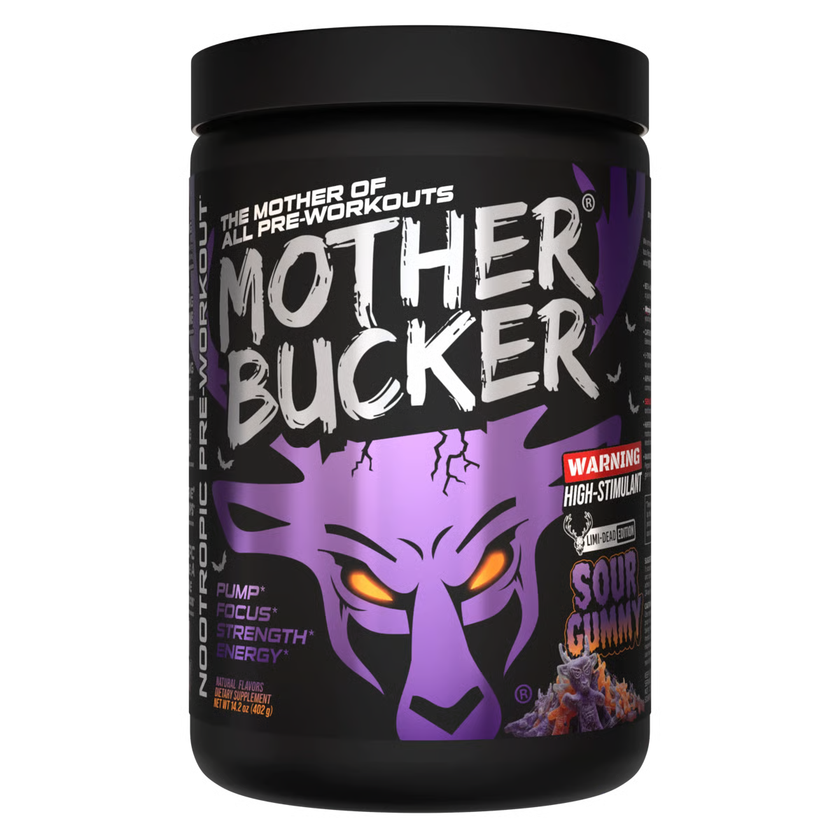 Bucked Up Mother Bucker Pre-Workout | 400mg Caffeine for Extreme Energy, Focus & Pumps