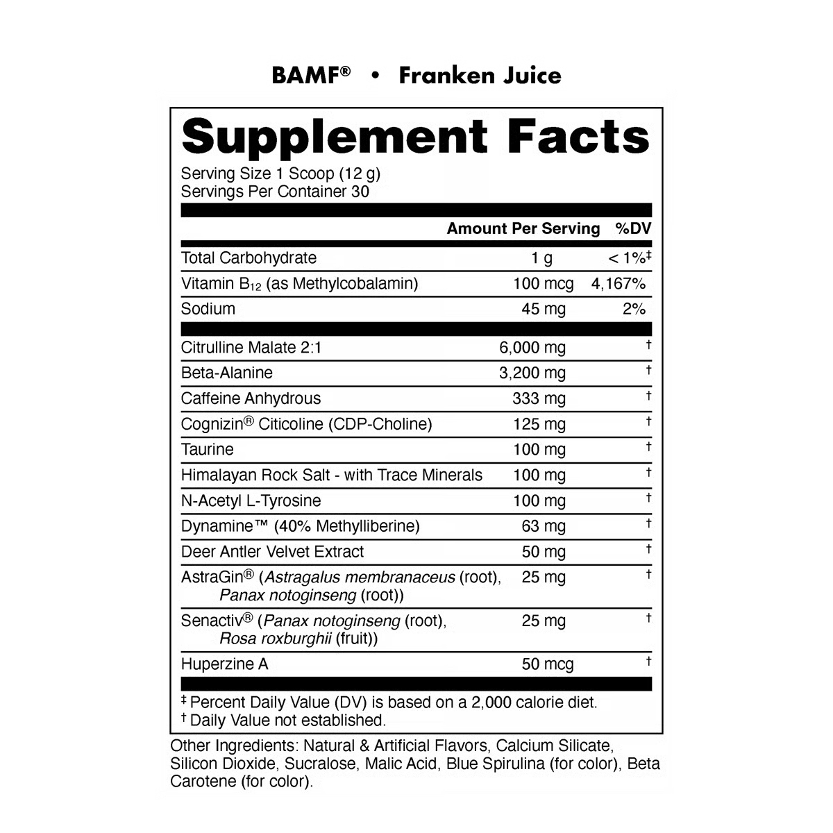 Bucked Up BAMF High-Stimulant Nootropic Pre-Workout