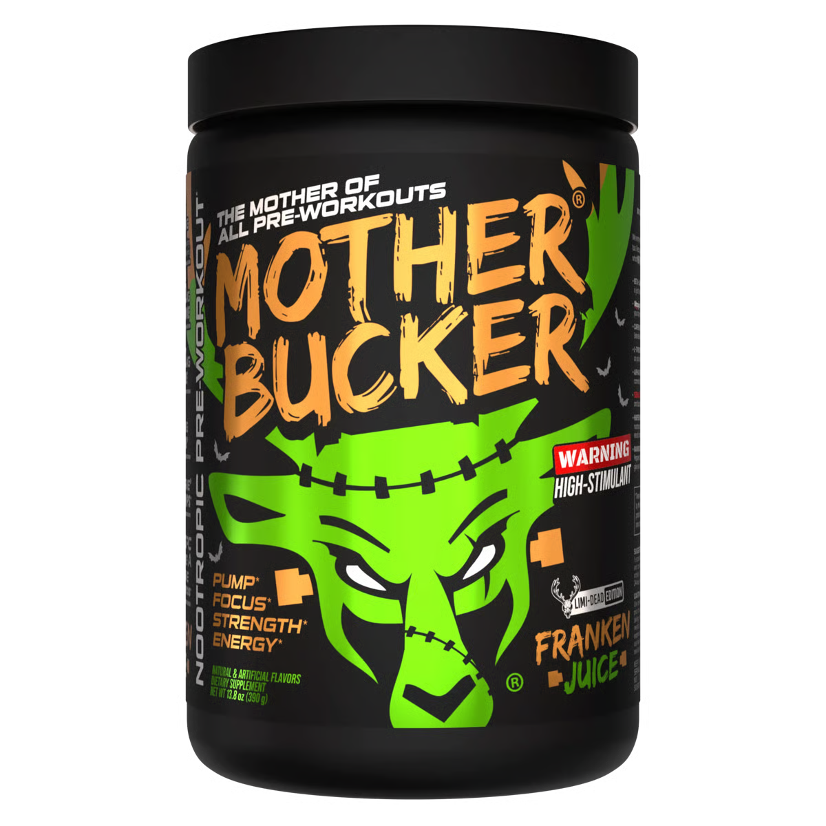 Bucked Up Mother Bucker Pre-Workout | 400mg Caffeine for Extreme Energy, Focus & Pumps
