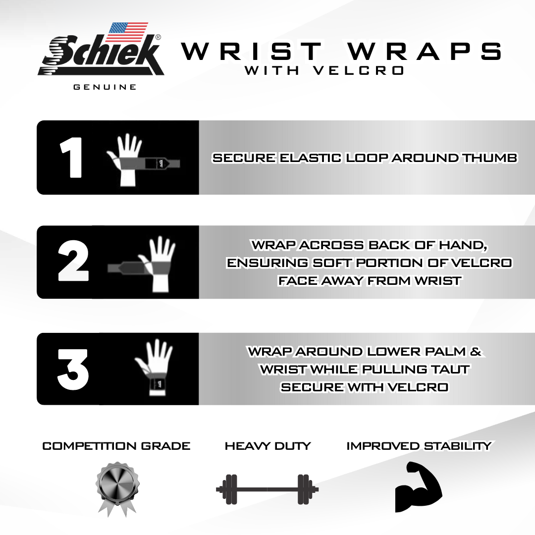 Black Out Line Wrist Wraps